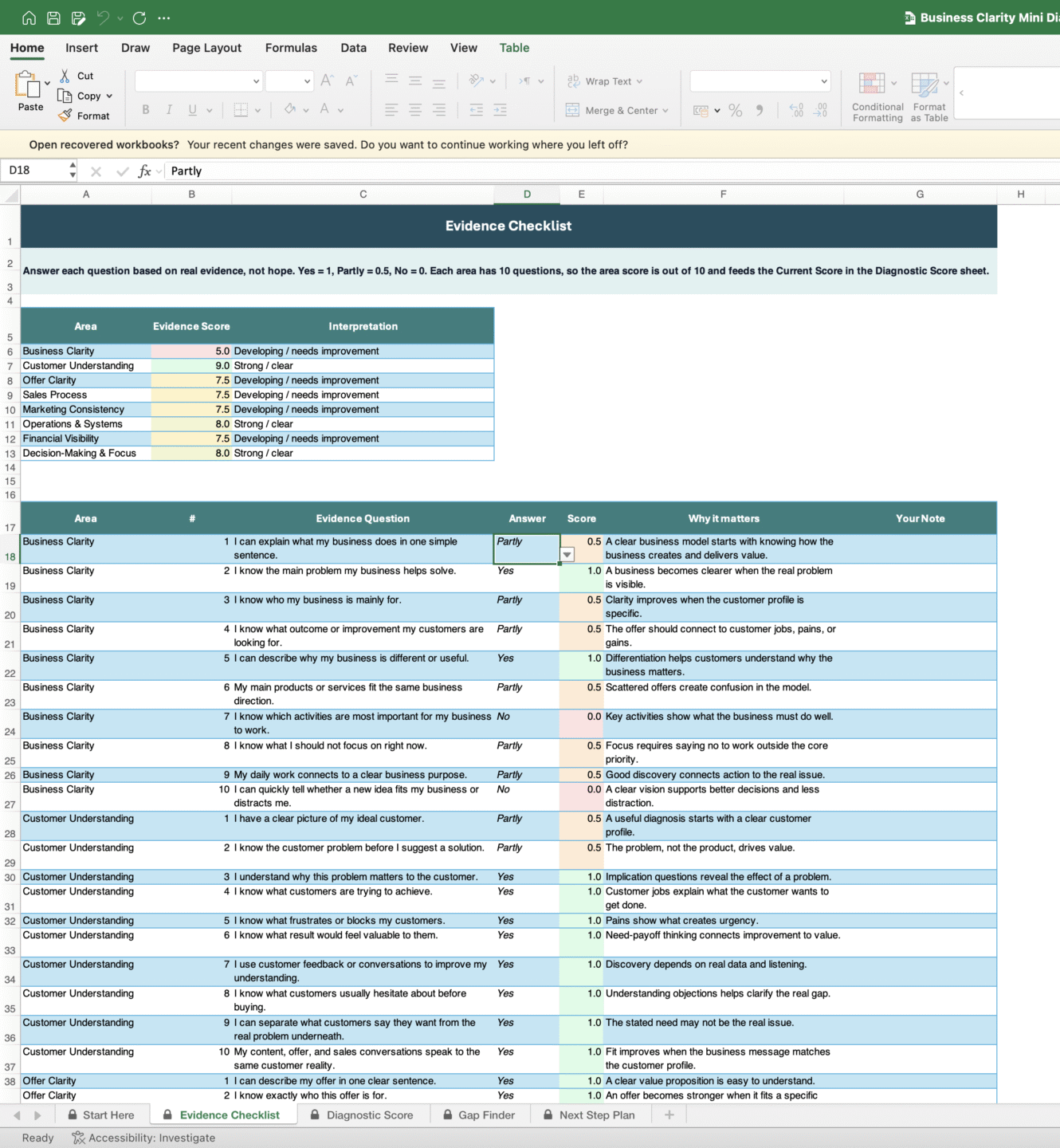 Business Clarity Mini Diagnostic Tool - Image 3